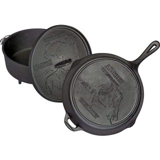 Dutch Oven und Pfanne Gusseisen Set Camp Chef Nationalpark 12" Sonder-Auflage