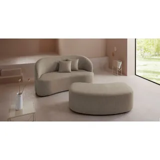 LeGer Home by Lena Gercke Polsterhocker »Dilara«, zur Serie "Dilara", gerundete Optik, auch in Bezugsqualität Bouclé beige