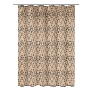 Kleine Wolke Duschvorhang Zag Cotti, Farbe: Taupe, Material: 65 % Polyester / 35 % Baumwolle, Größe: 180x200 cm