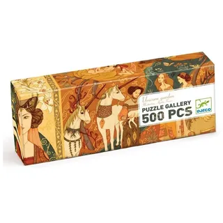 DJECO Spiel DJ07624 Puzzle Gallerie - Unicorn Garden, 500 Teile