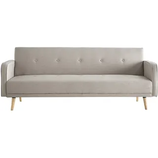 miliboo Sofa verstellbar 3 Plätze skandinavisches Design Naturfarbe Ulla