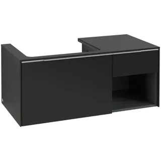 Villeroy & Boch Waschtisch-Unterschrank mit LED 100,1 x 42,25 x 51,6 cm Volcano Black