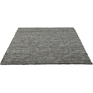 Wollteppich Alm-Glück, THEKO, rechteckig, Höhe: 12 mm, Handweb Teppich, reine Wolle, handgewebt grau 70 cm x 240 cm x 12 mm
