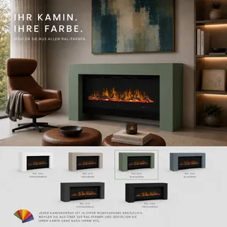 muenkel design bridge [moderner Optiflame Design Elektrokamin]: Wunschfarbe nach RAL - 1930 mm