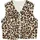 Teddy-Weste mit Leo-Muster Braun 42