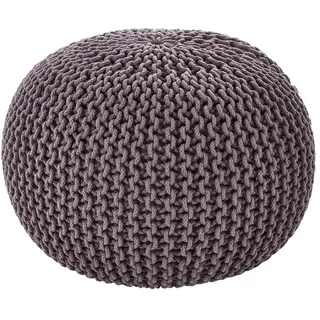 como Pouf  Strick , grau , Maße (cm): H: 45  Ø: 65