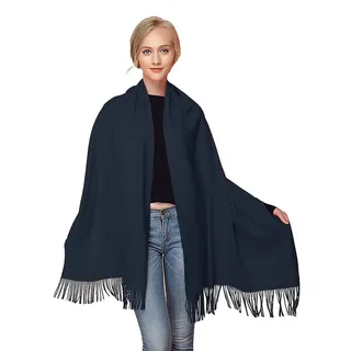 Moschen-Bayern Modeschal Pashmina Stola Damen Kaschmir Schultertuch Abendkleid festlich Schal, super weich und geschmeidig blau