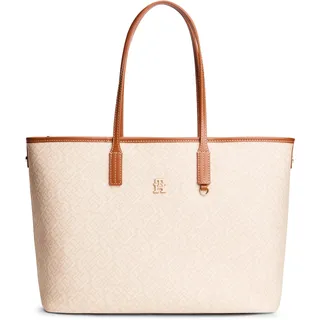 Tommy Hilfiger TH Monoplay Tote Shopper Kunstleder Beige/Braun