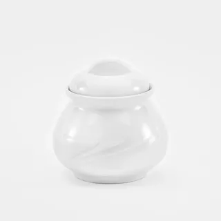 Van Well Zuckerdosen Arcadia, 6-teilig, weißes Porzellan, 0,2 l