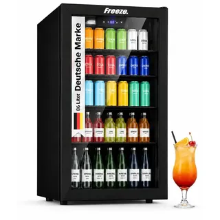 freeze. NinetyB+ Getränkekühlschrank 86 l 850 mm hoch Schwarz