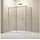 NT806 Eckdusche mit Schiebetür 110 x 80 cm Klarglas 8mm Duschwanne