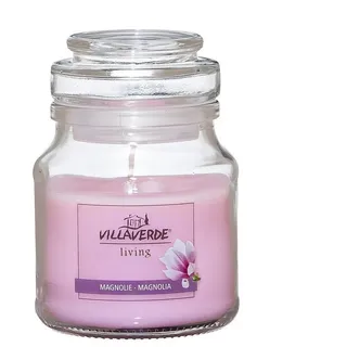 Villa Verde Duftkerze Villa Verde Duftkerze im Glas m. Deckel Magnolie rosa
