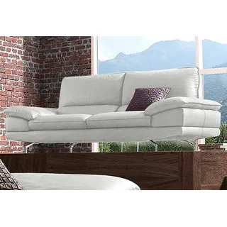 Calia Italia Couch Leder 3-Sitzer Grau