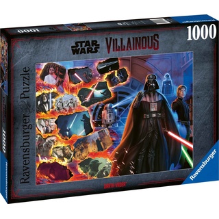 Ravensburger Puzzle 1000 Teile Puzzle Star Wars Villainous Darth Vader 17339, 1000 Puzzleteile