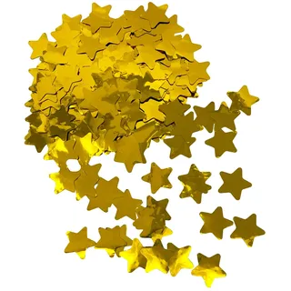 Oblique Unique® Stern Konfetti Tisch Streu Deko für Geburtstag Party Goldene Hochzeit Feier JGA Junggesellinnenabschied Jubiläum Einschulung Weihnachten Gold