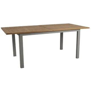Brafab Lyon Ausziehtisch 194-252 x 252 x 76 cm Beige/Khaki