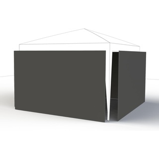 Set-Seitenteile hellgrau zu Starter Faltpavillon 3 x 3 m, Bezug aus 140 g/m2 Polyester, PU-beschichtet, 4 Stück, hellgrau