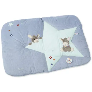 Sterntaler Krabbeldecke Esel Emmi, Alter: ab 0 Monate, Größe: 130 x 95 cm, Hellblau/Mehrfarbig