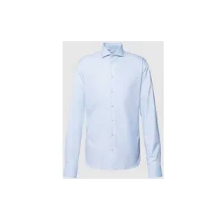 Freizeithemd in unifarbenem Design, Hellblau, 38