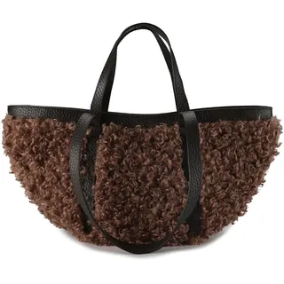 ABRO Latxa Shopper Leder Braun/Schwarz
