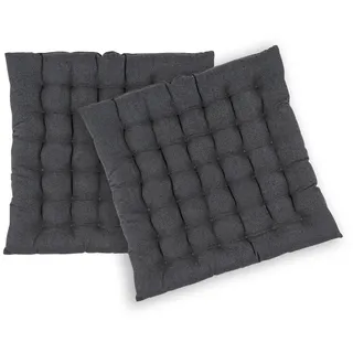 Sitzkissen Risotto, 2er-Set pad concept anthrazit grau, 40x3x40 cm