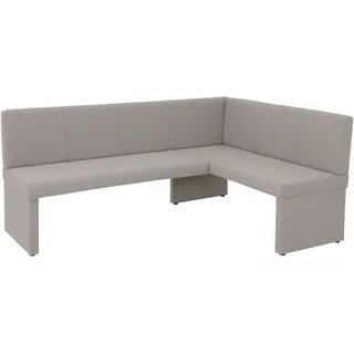 Hela Eckbank HELA "TURIN", schlamm, schlamm, B:200cm H:90cm T:61cm, Holz, Polyester, Stoff, Sitzbänke, Eckbank, Eckbank, Gestell aus Holz, gepolstert, in 2 Ausführungen, Webstoff