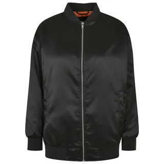 URBAN CLASSICS Oversized Satin Bomberjacke Black S