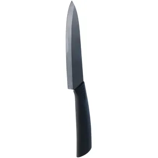 Rosenstein & Söhne Haushaltsmesser: Keramik-Kochmesser mit 15,5 cm Klinge, schwarz (Keramikmesser, Messer, Schäler)