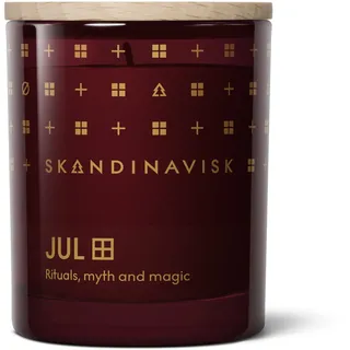 Skandinavisk JUL 'Weihnachten' Duftkerze, Sonderedition, Duftnoten: Gebackener Lebkuchen, winterliche Nelken und gewürzte Orangen, 65 g