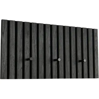 Mirrors and More Garderobenpaneel GABI 60 x 30 x 7,5 cm Grau/Schwarz