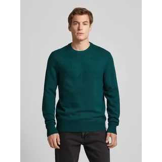 Regular Fit Strickpullover mit Rundhalsausschnitt, Petrol, XXL