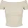 Ladies Off Shoulder Rib Tee