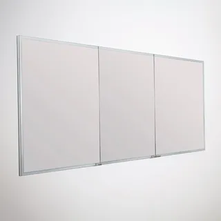 Sprinz Pure-Line Spiegelschrank Einbau mit 3 Türen 130 cm, Badmöbel, PT31300AMAM99E, alu matt