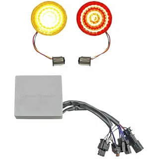 Custom Dynamics Smart Bullet Cd-sts-rsgst Blinker Für Motorräder - Red / Amber - One Size