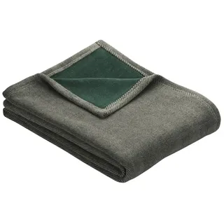 Ibena Jacquard-Decke ABERDEEN 150x200cm in Farbe grau/grün
