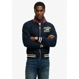 Superdry Twill Varsity Bomberjacke blau L