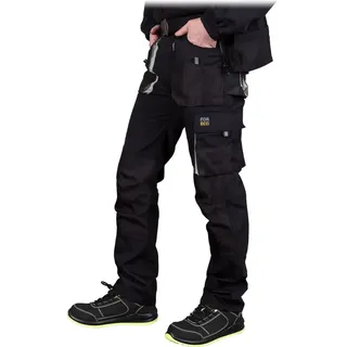 Reis FORECO-T BJS62 Arbeitshosen Männer, Arbeitshose, Schnittschutzhose, Arbeithose Herren, Schwarz Hellgrau, 62 Größe - 62