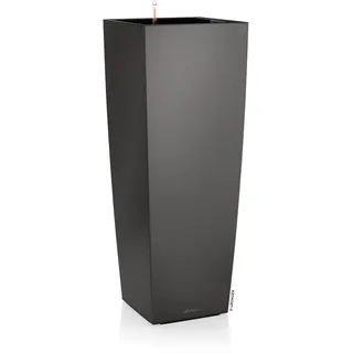 LECHUZA Cubico Alto Komplettset 40 x 40 x 105 cm anthrazit metallic