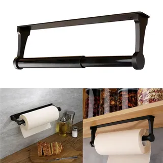 Küchenrollenhalter Ohne Bohren, Küchenpapierhalter Selbstklebend, Küchen Organizer für Küchenrolle für Küche Badezimmer Wohnzimmer, oder Unter Schrank