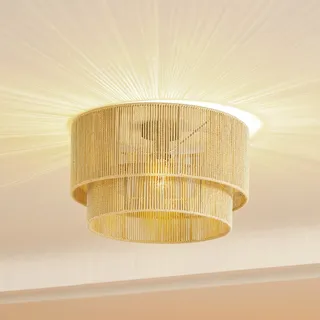 LINDBY Anuva 1-flammig Holz beige