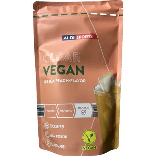 Sports Clear Vegan Ice Tea Peach-Flavor, veganer Proteingetränk, 300 g, neu&ovp