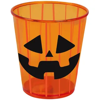 Horror-Shop Süßer Kürbis Becher aus Kunststoff für Halloween
