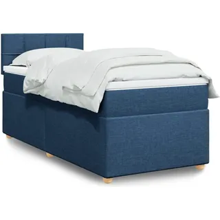 vidaXL Boxspringbett 120 x 200 cm Blau
