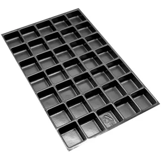 BISLEY MultiDrawer Schubladeneinsatz A4 35 Fächer für alle DIN A4 Schubladen, Metall, 800 Kunststoff, 36.5 x 23.7 x 5 cm