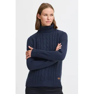Oxmo Rollkragenpullover OXCATHY in Blau | Gr.: L