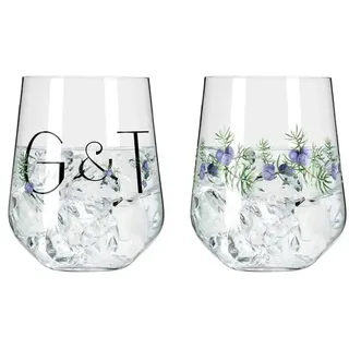 Ritzenhoff Gläserset - Gin Botanic Lights 2tlg. Kristall, Kristalloptik Bunt