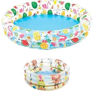Intex 59421 Schwimmbad Just So Fruity Babyplanschbecken Bär und Kaninchen 61 x 22