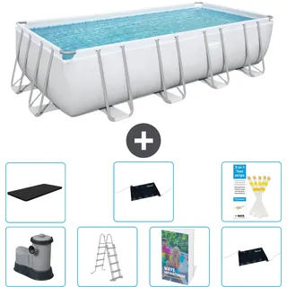 Bestway Power Steel Rechteckig - 549x274x122 Cm - 8-teilig  S562