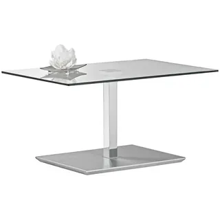 Sofa.de Beistelltisch auf Rollen höhenverstellbar silber 90 x 47 x 60 cm