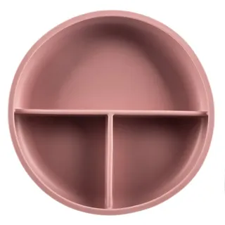 Zopa Silicone Divided Plate geteilter Teller mit Saugnapf Old Pink 1 St.